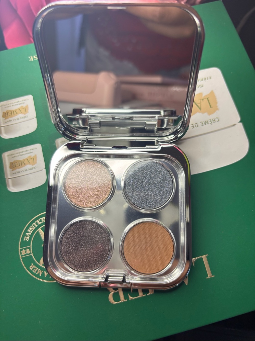 Rabanne Handbag Eyeshadow Palette - Neutral Taupe, Bronze, Silver & Charcoal